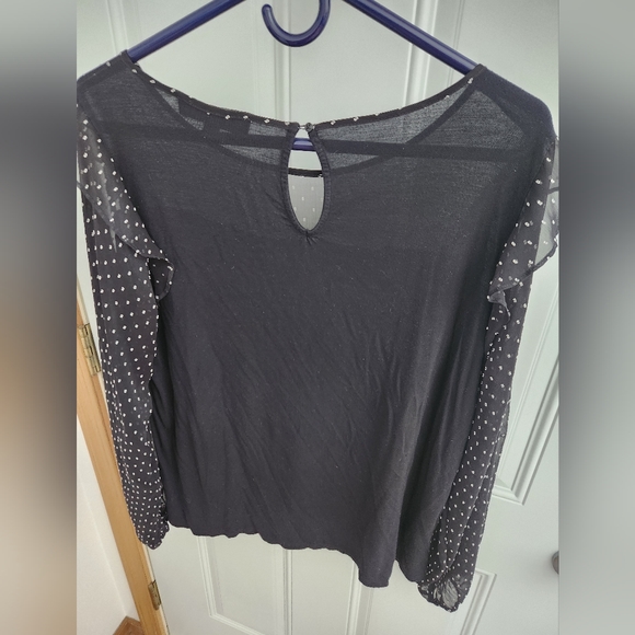 Loft Sheer Sleeve Shirt - Picture 5 of 5